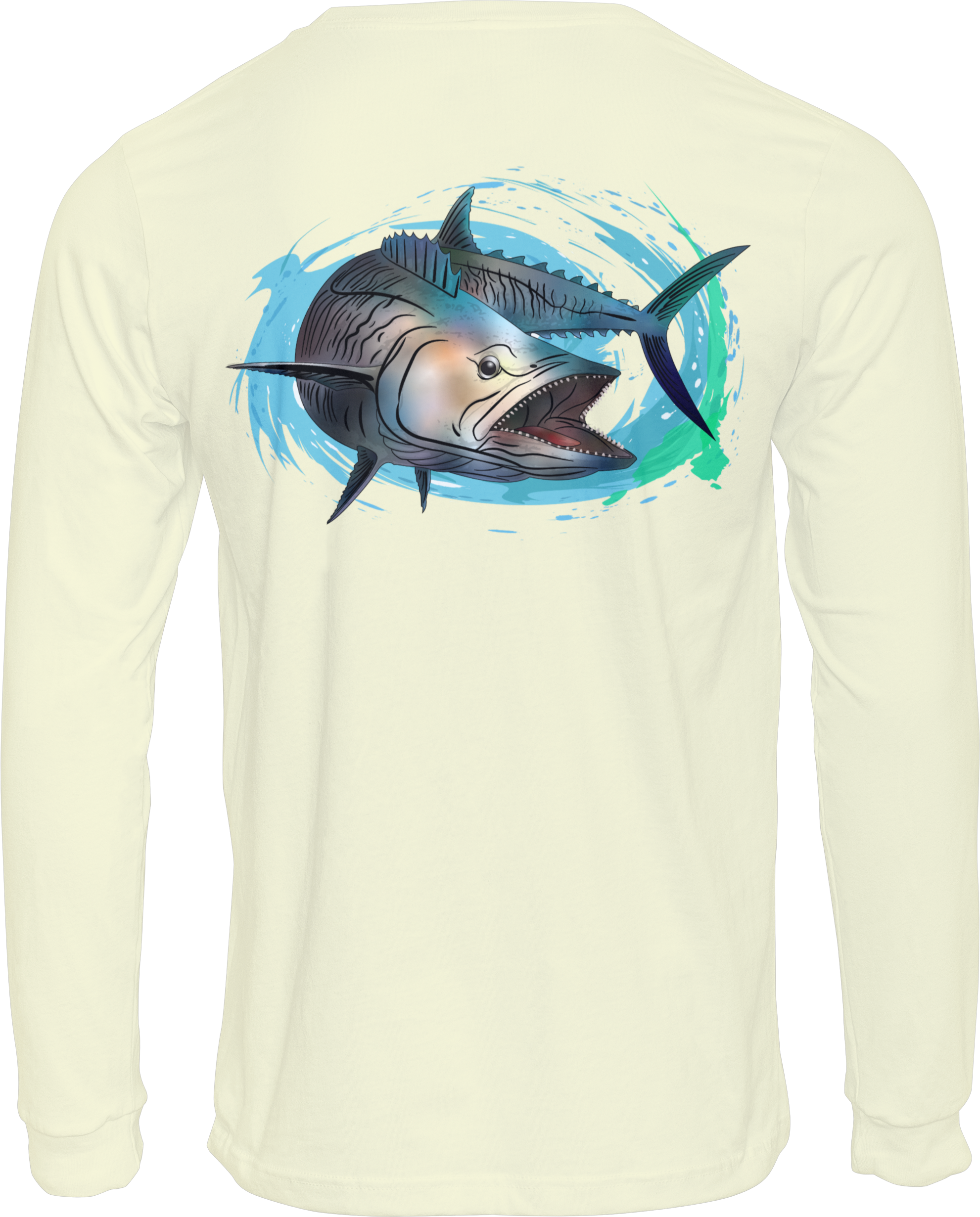 Fierce Kingfish - Long Sleeve Fishing T-shirt